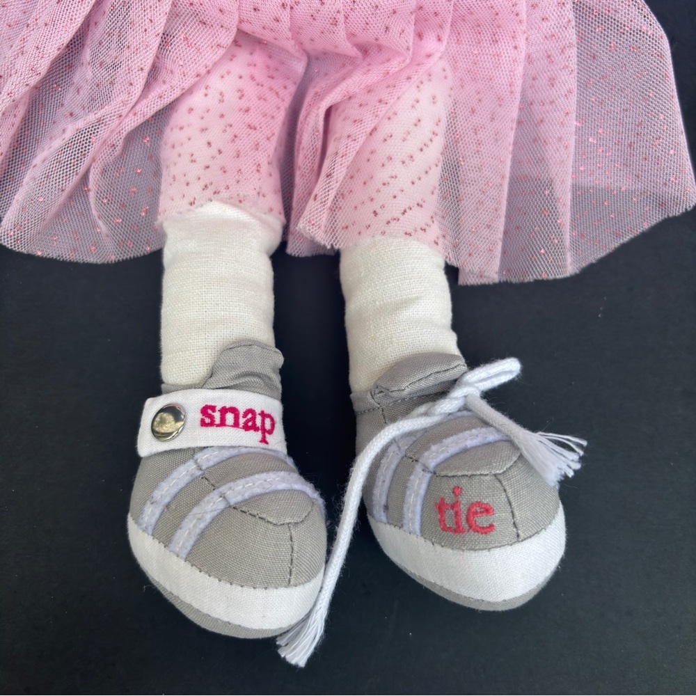 PBK Learning Toy Snap & Tie Ballerina Cat Doll, Pottery Barn Kids - Picture 3 of 5